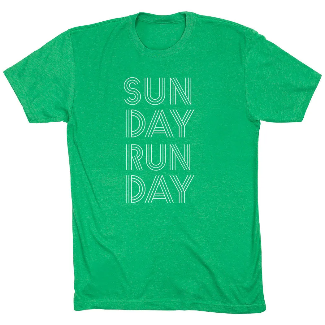 AdvancedMoistureManagement TemperatureRegulating Running Short Sleeve T-Shirt - Sunday Runday (Stacked)