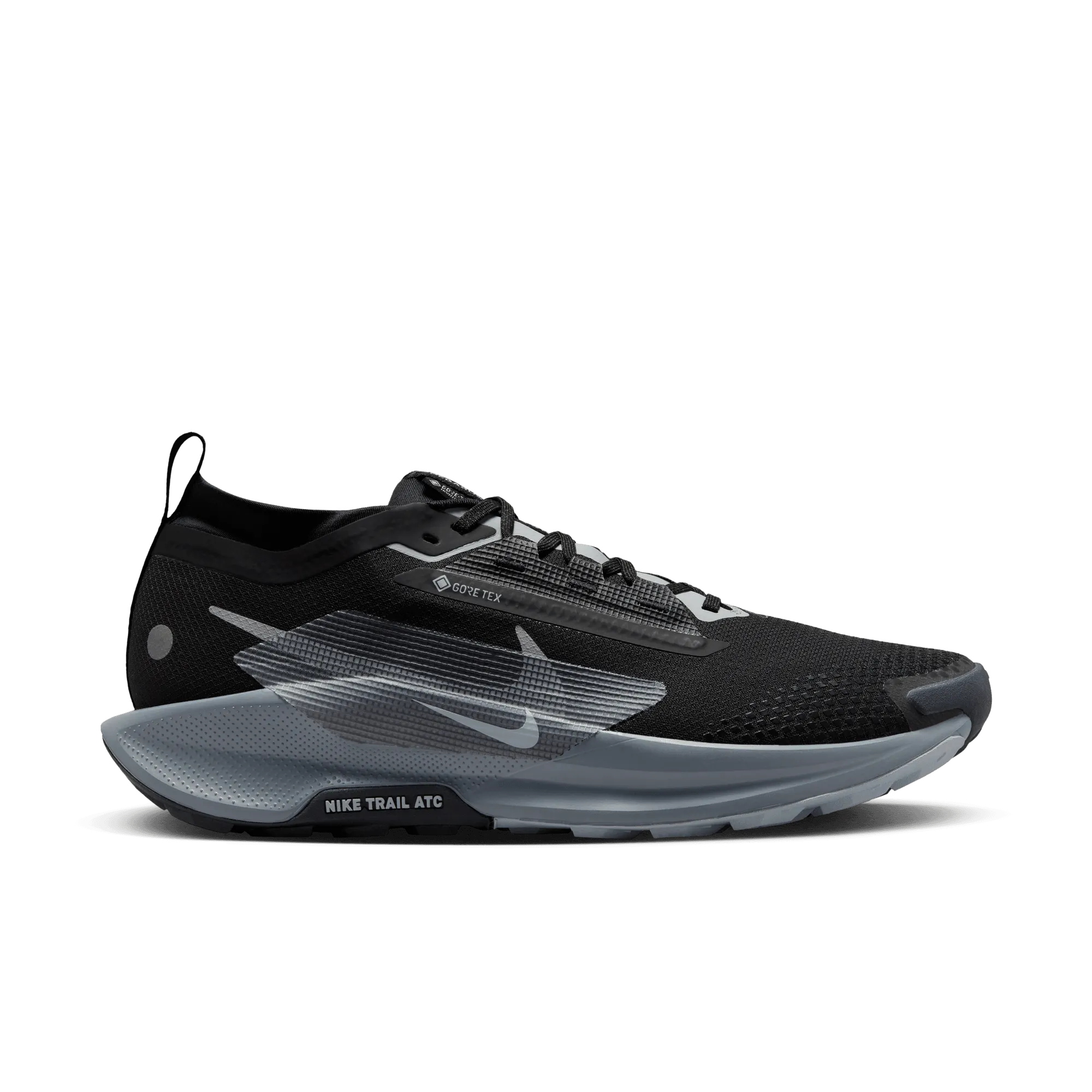 MEN'S PEGASUS TRAIL 5 GORE-TEX - D - BLACK/WOLF GREY flexible sole trail shoes