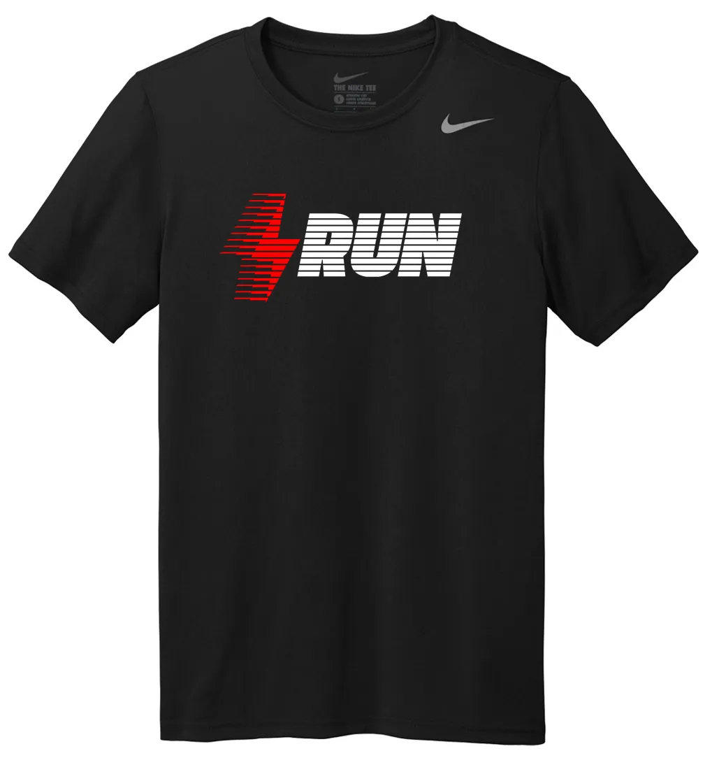 Men??s Nike x TCRC Legend Short Sleeve Tee (010 - Black/White/Red) NonIrritating Seams