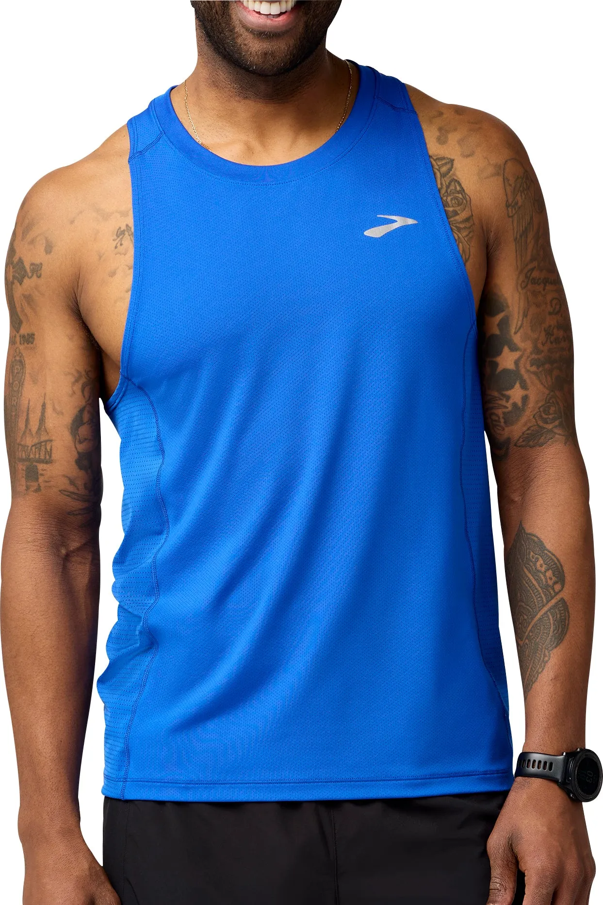Minimal Cool low - altitude use Brooks Atmosphere 3.0 Mens Running Vest - Blue