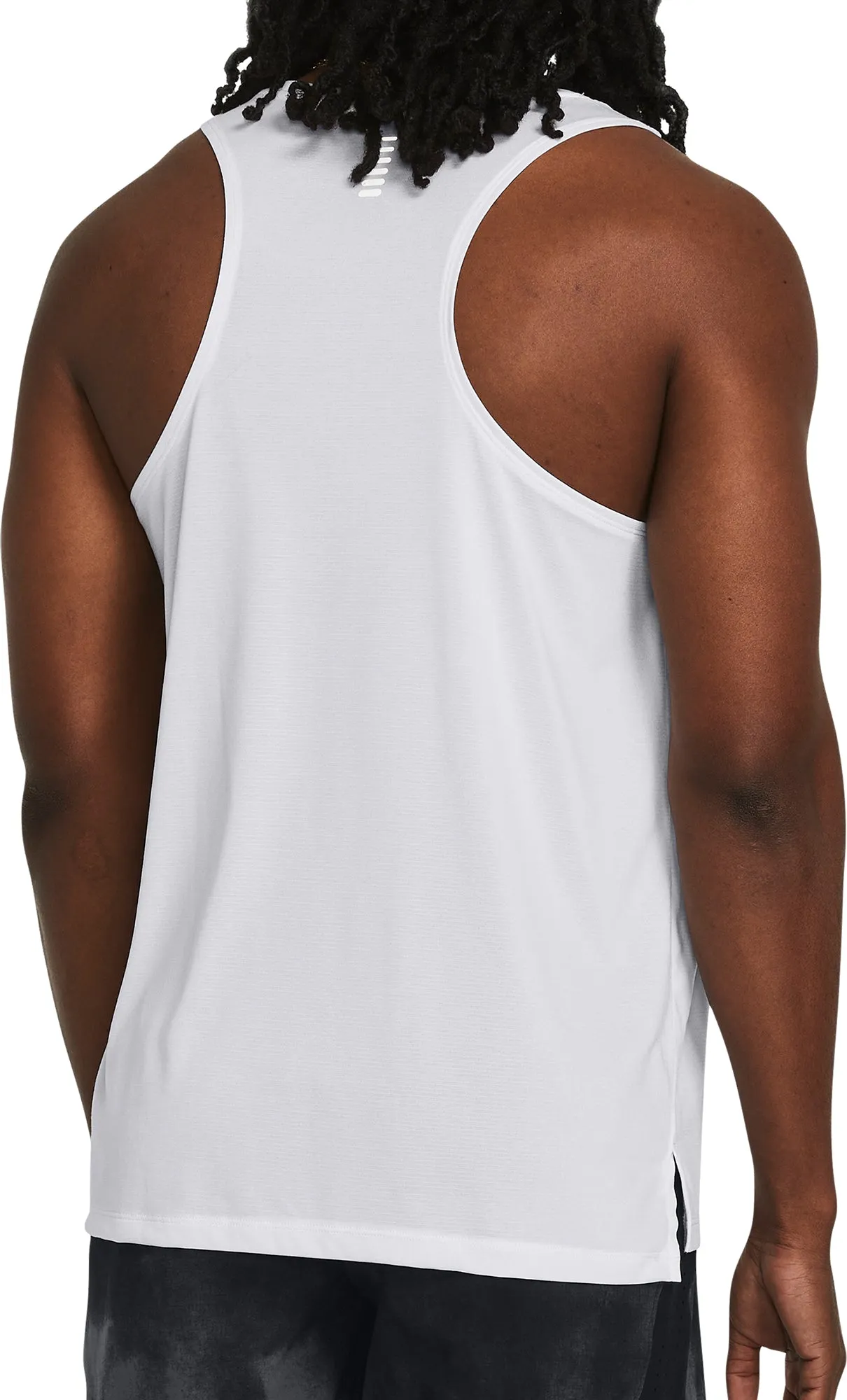 salt water use Under Armour Launch Mens Running Vest - White