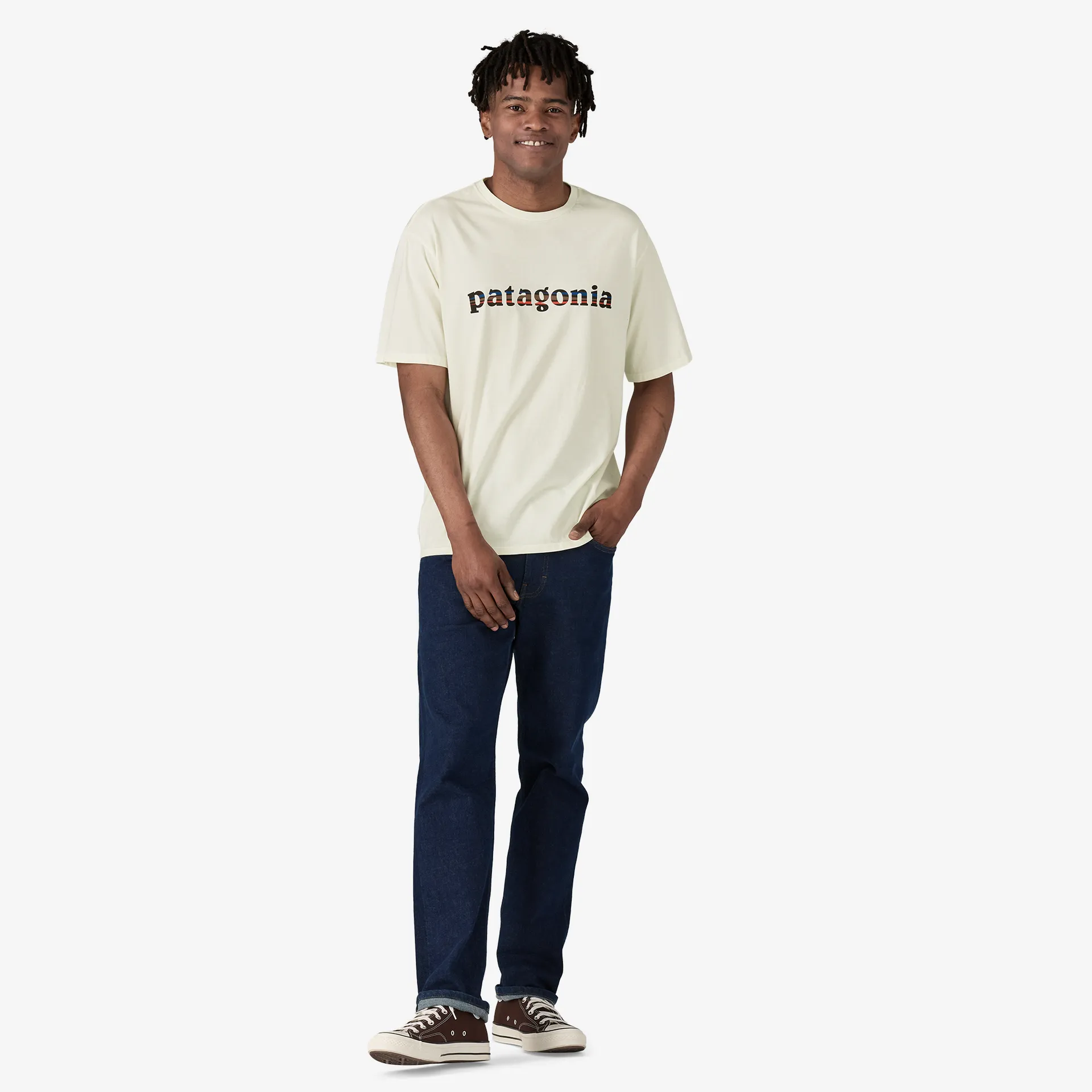 FlexibleNeckline Men's '73 Text Logo Organic T-Shirt