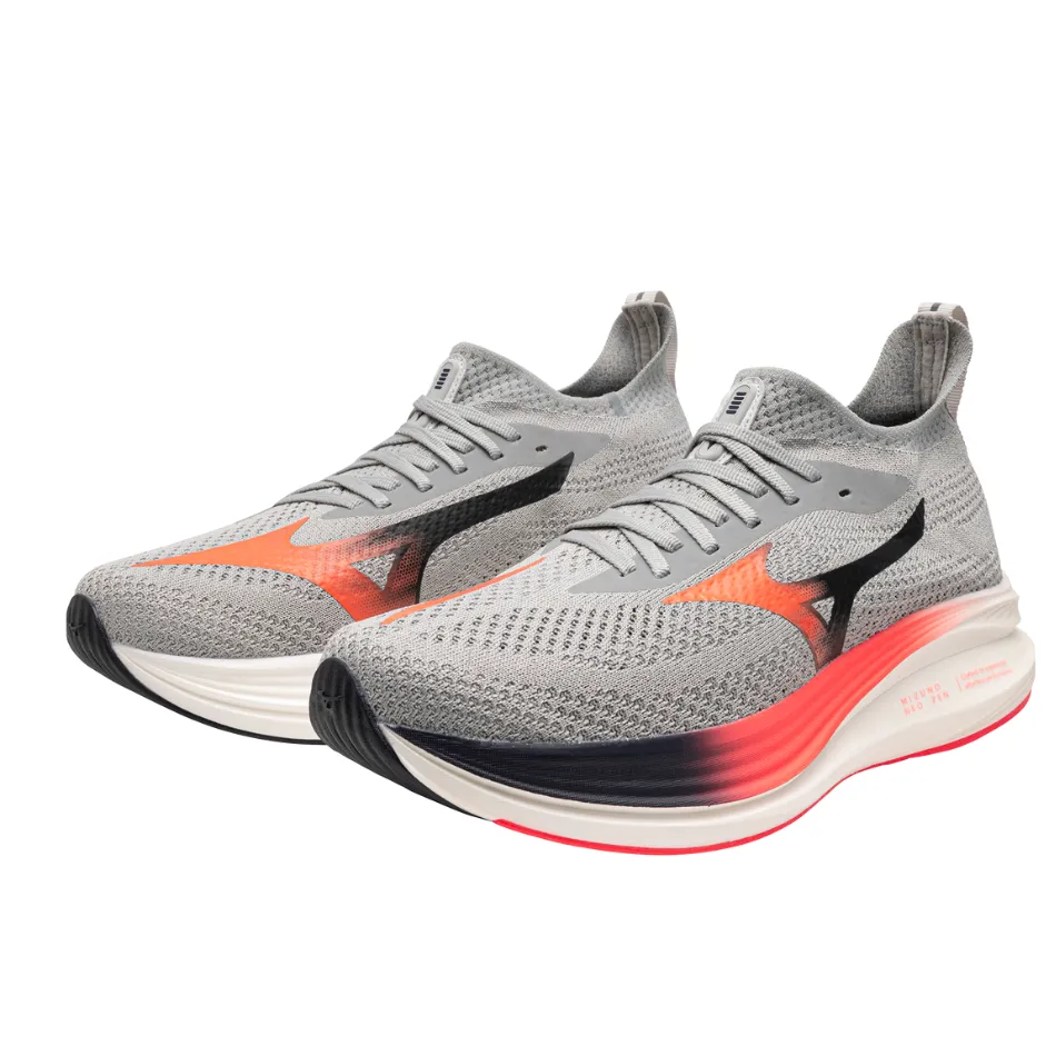 Mizuno Men's Neo Zen Running Shoes in Harbour Mist/Fiery Coral 2/Baritone Blue AW25 Durable Traction Grip