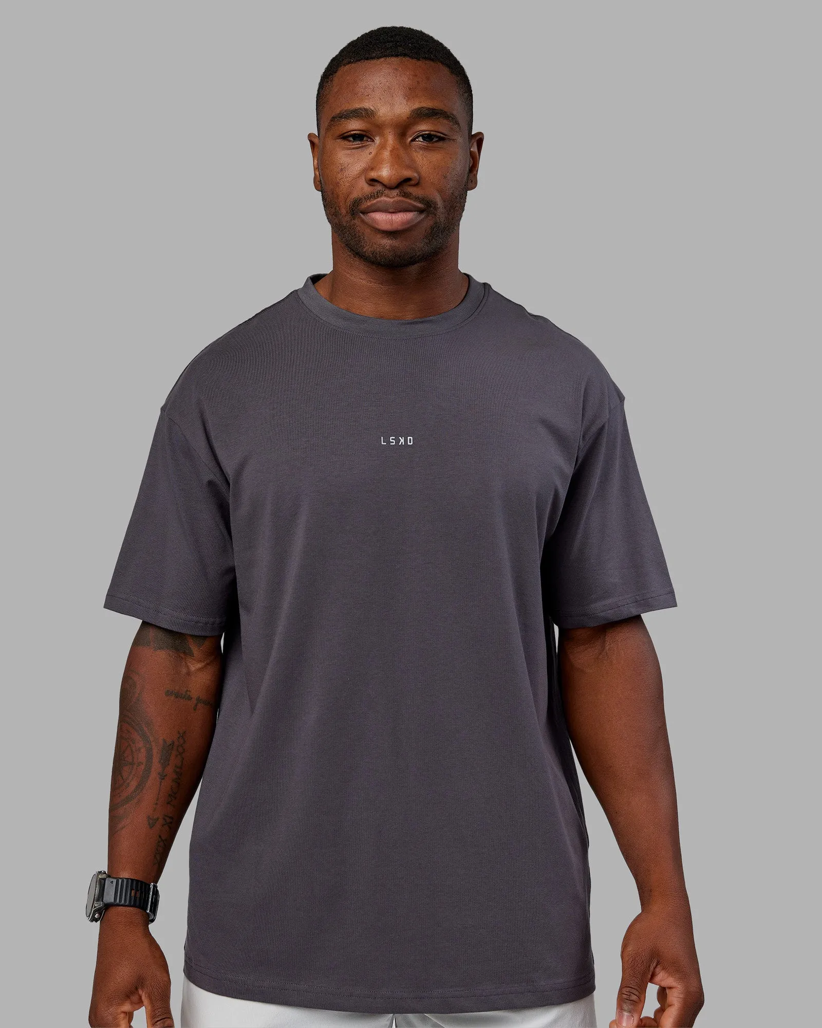 Base FLXCotton Tee Oversized - Dark Storm Customer Favorite