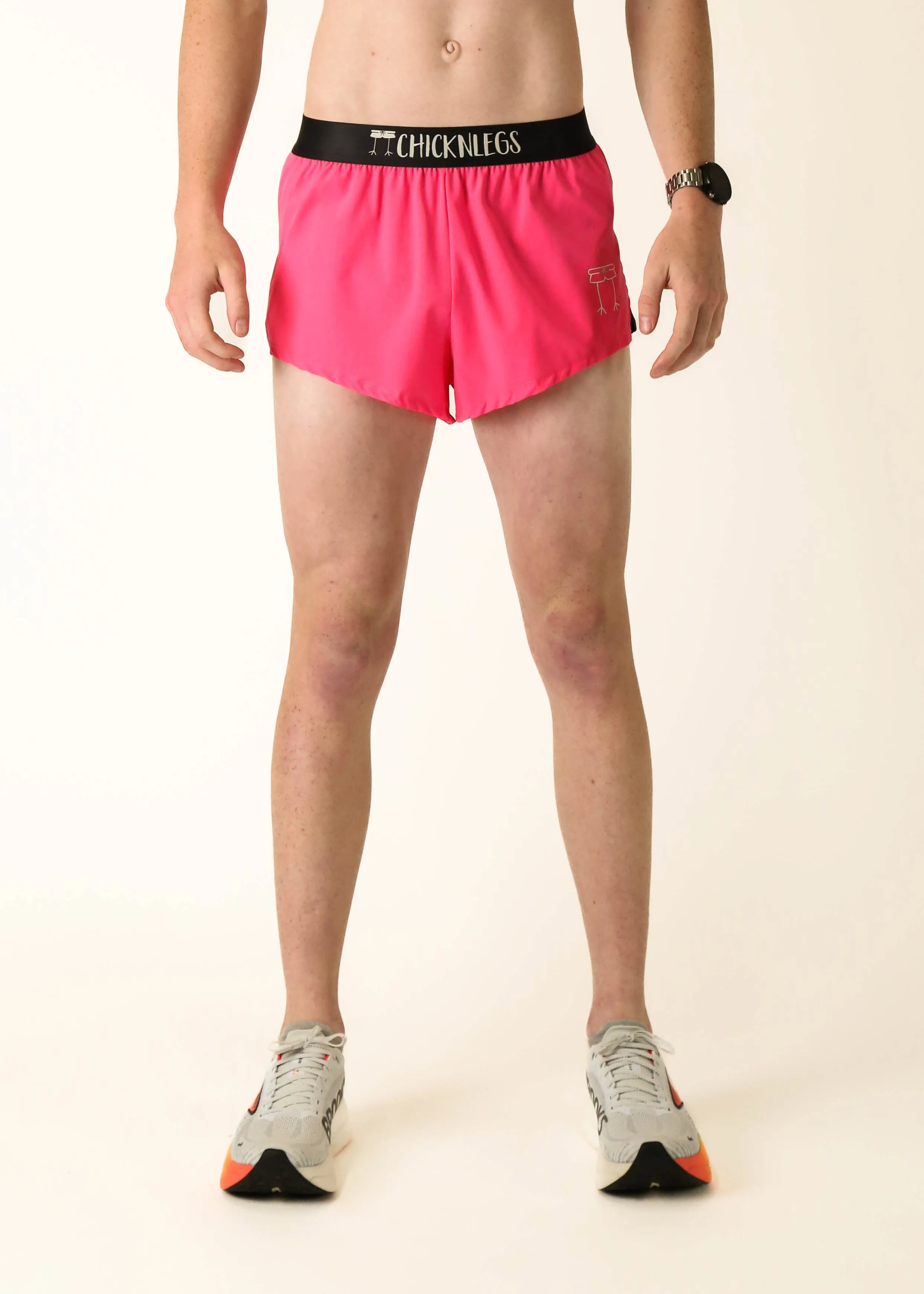 overalls Men's Neon Pink 2" Split Shorts