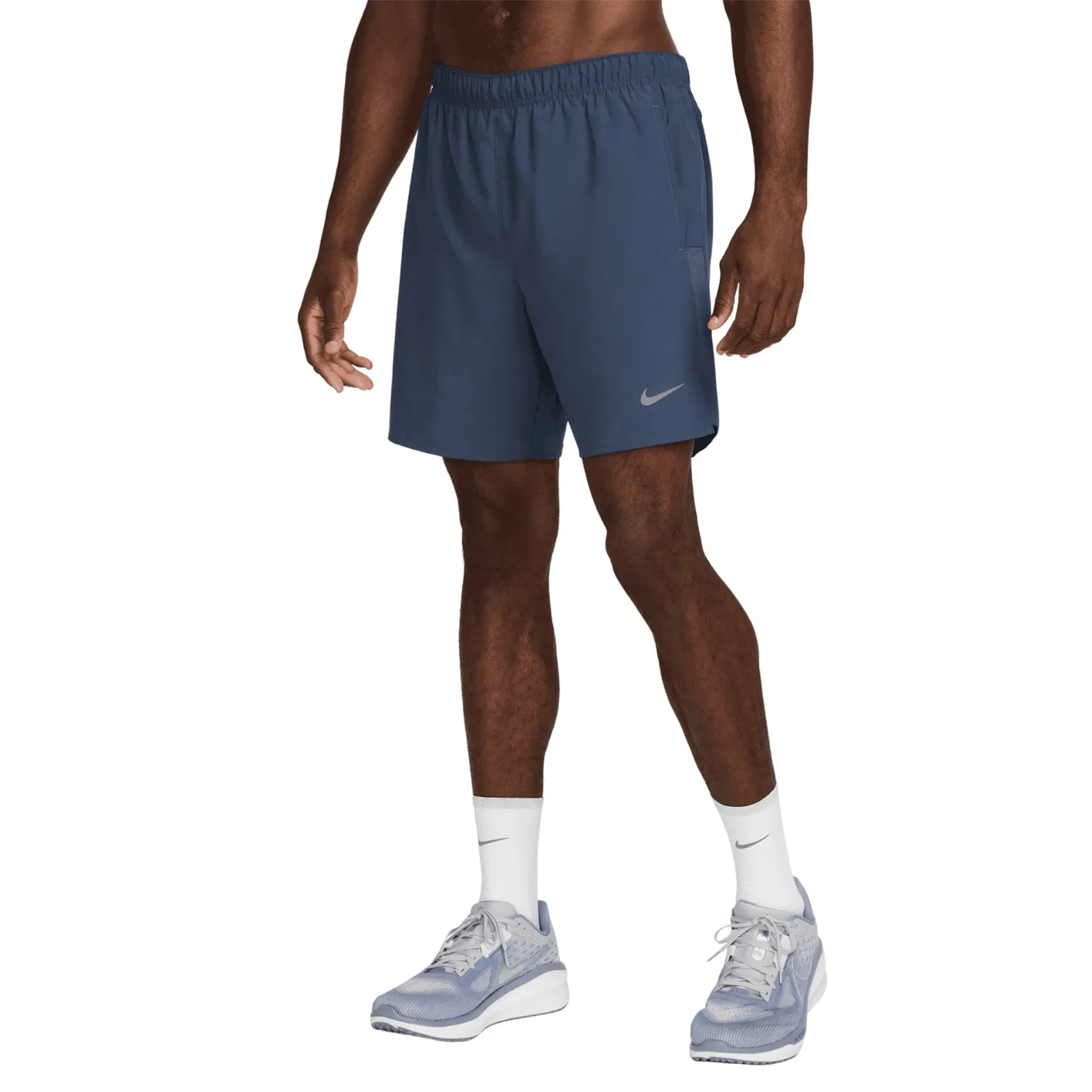 Non Restrictive Waistband Men's Dri-FIT Challenger 7 Inch 2-in-1 Running Shorts Thunder Blue