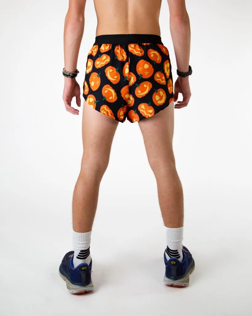 Quick Access Zip Pockets Soft Finish Men's Pumpkins 2" DS Split Shorts