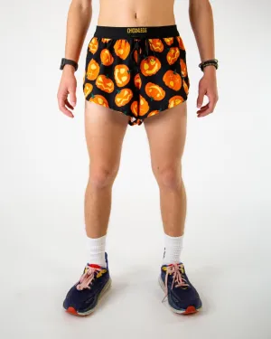 Slim Stretch Men's Pumpkins 2" DS Split Shorts