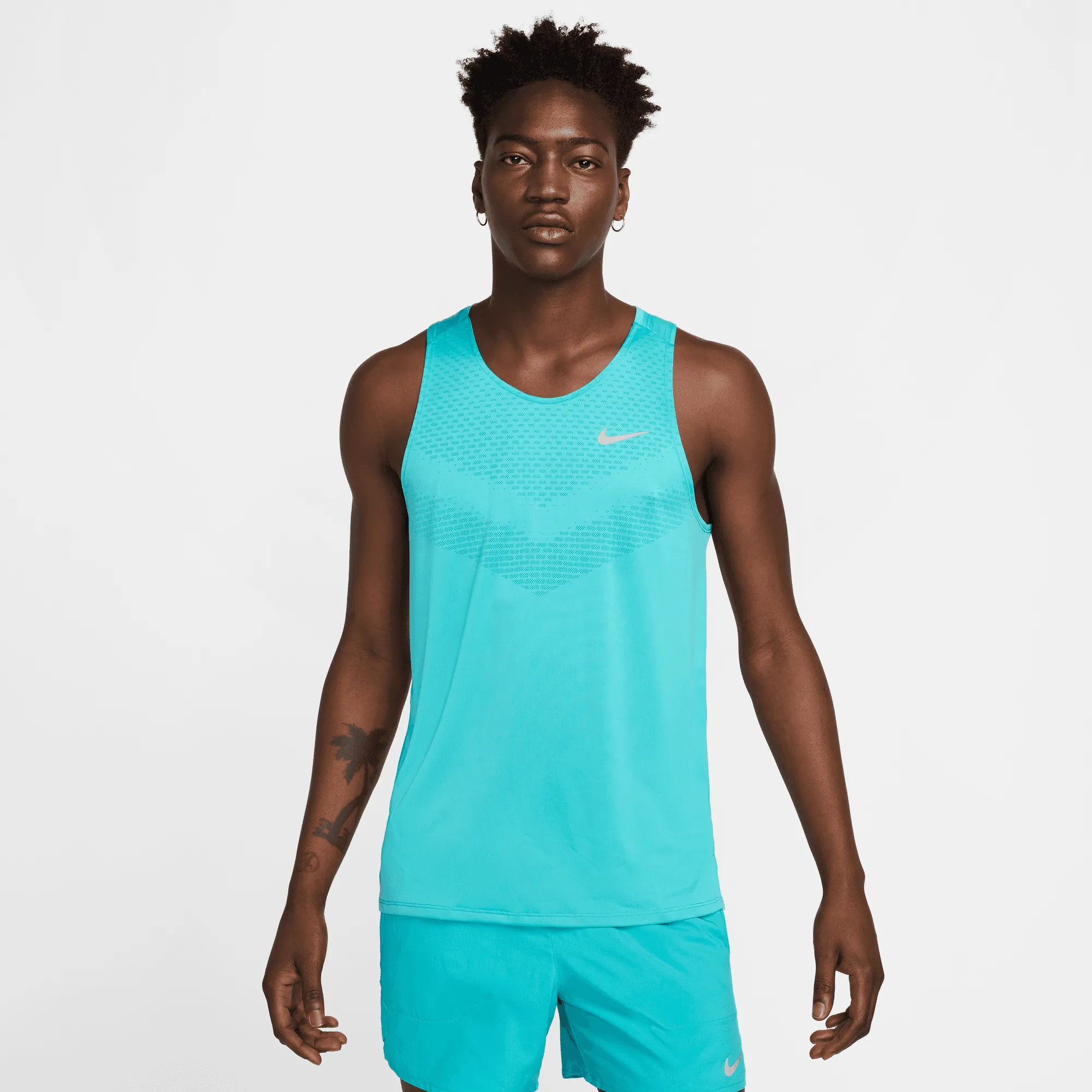 Sporty Jacket Hope Fit Men's Stride Dri-FIT ADV Running Tank Top (345 - Dusty Cactus/Reflective Silver)