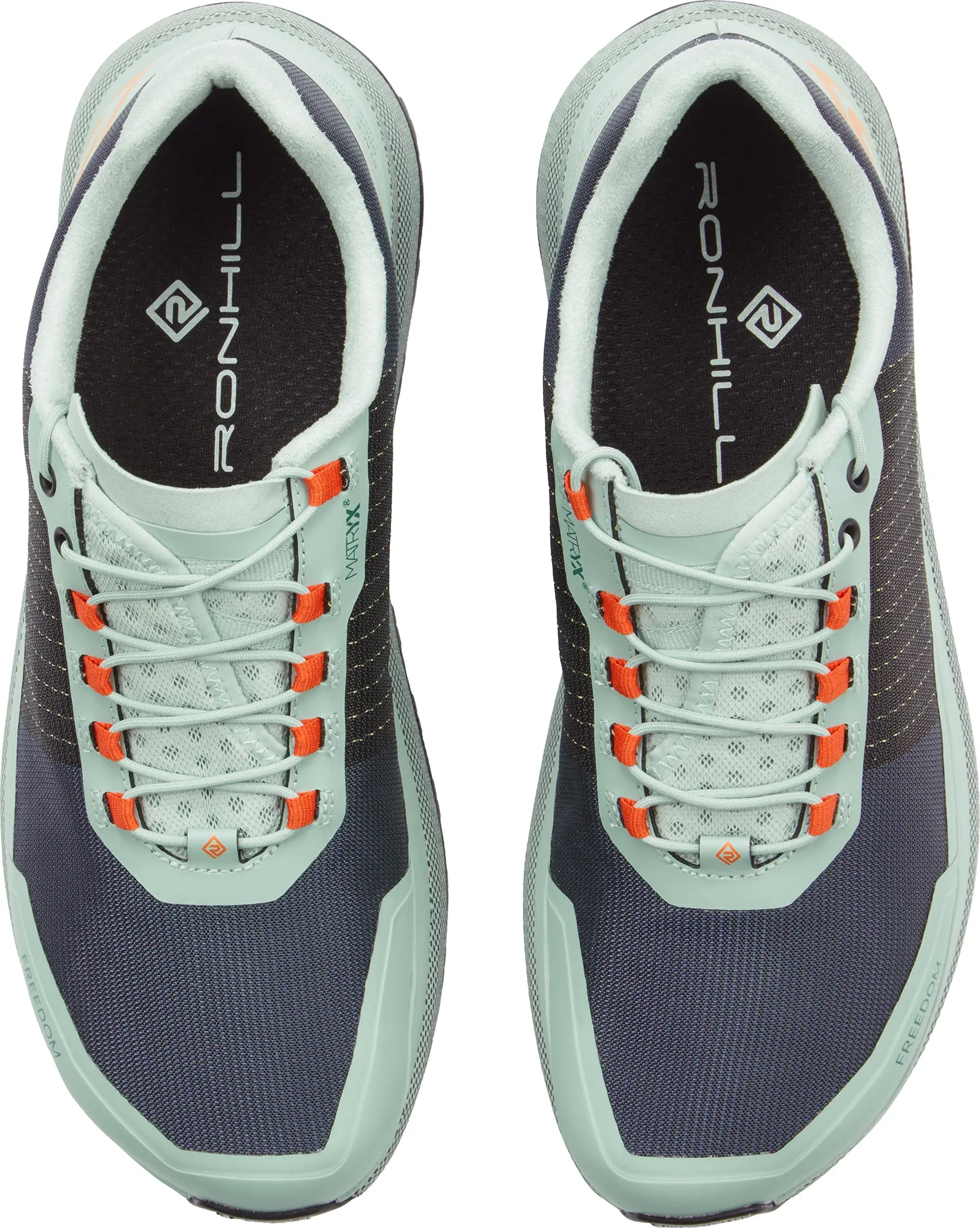 Ronhill Freedom Womens Trail Running Shoes - Green Adaptive Foot Cradle Shock Absorbing Midsole