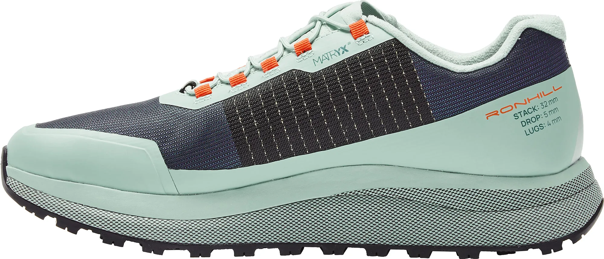 Ronhill Freedom Womens Trail Running Shoes - Green rugged outdoor shoes wild terrain sneakers