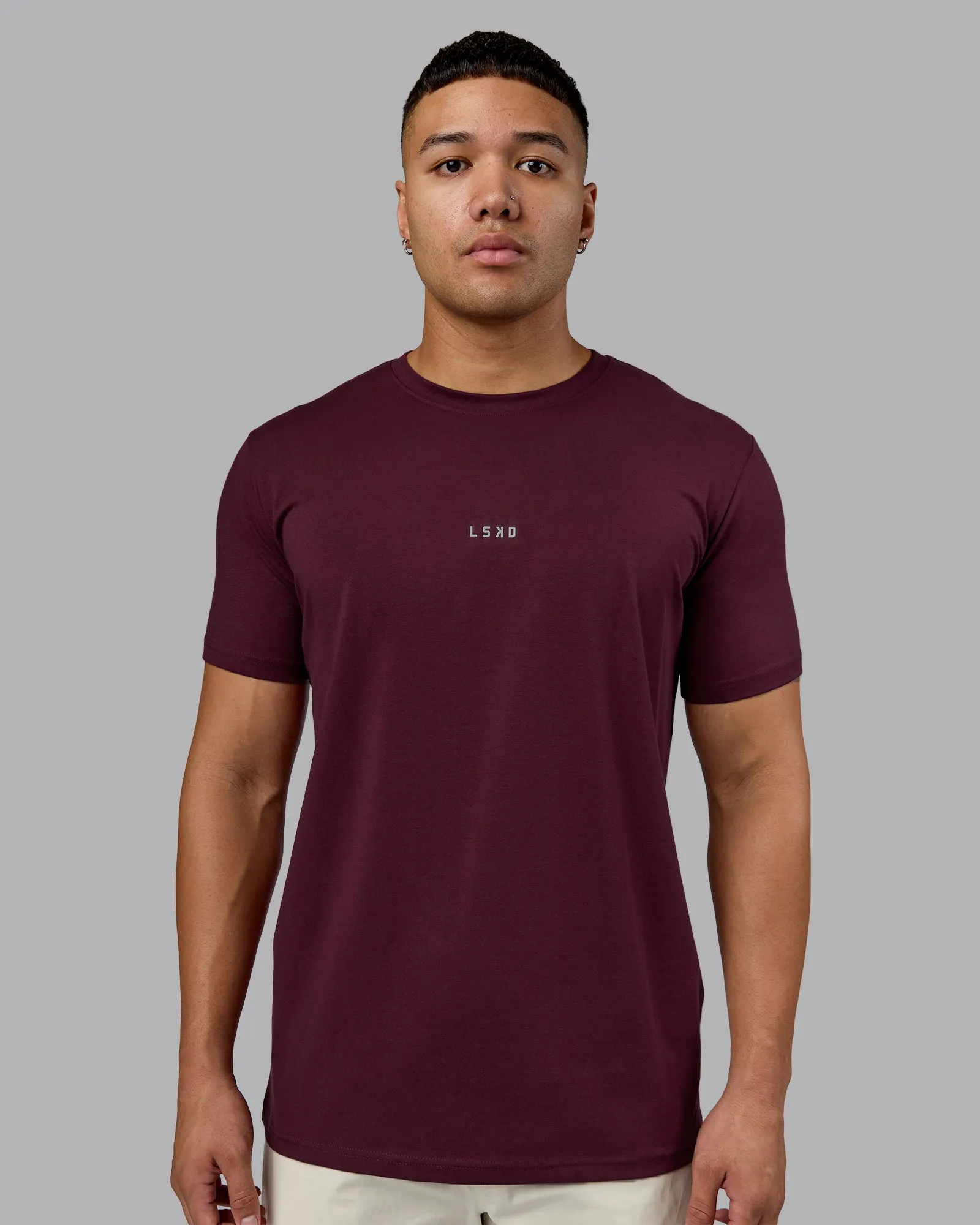 Base FLXCotton Tee - Cherry Lacquer Casual Elegance