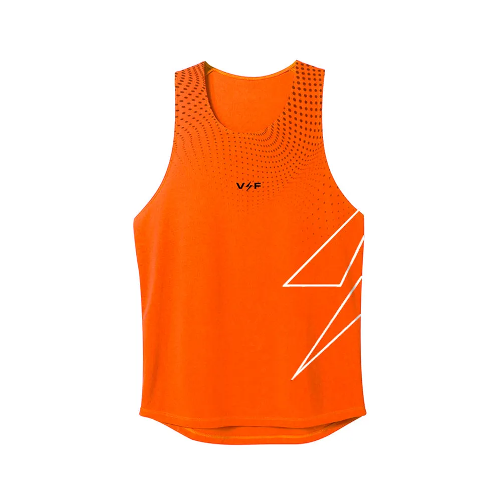 Business Attire Recycle Glow Volt and Fast FAST Tank - Orange