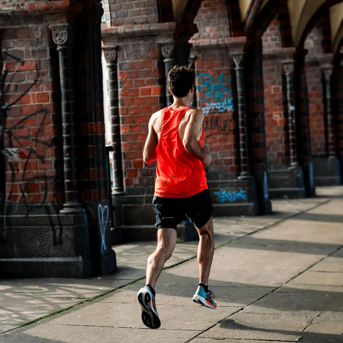 Volt and Fast FAST Tank - Orange FlatlockStitching FrictionResistantFabric