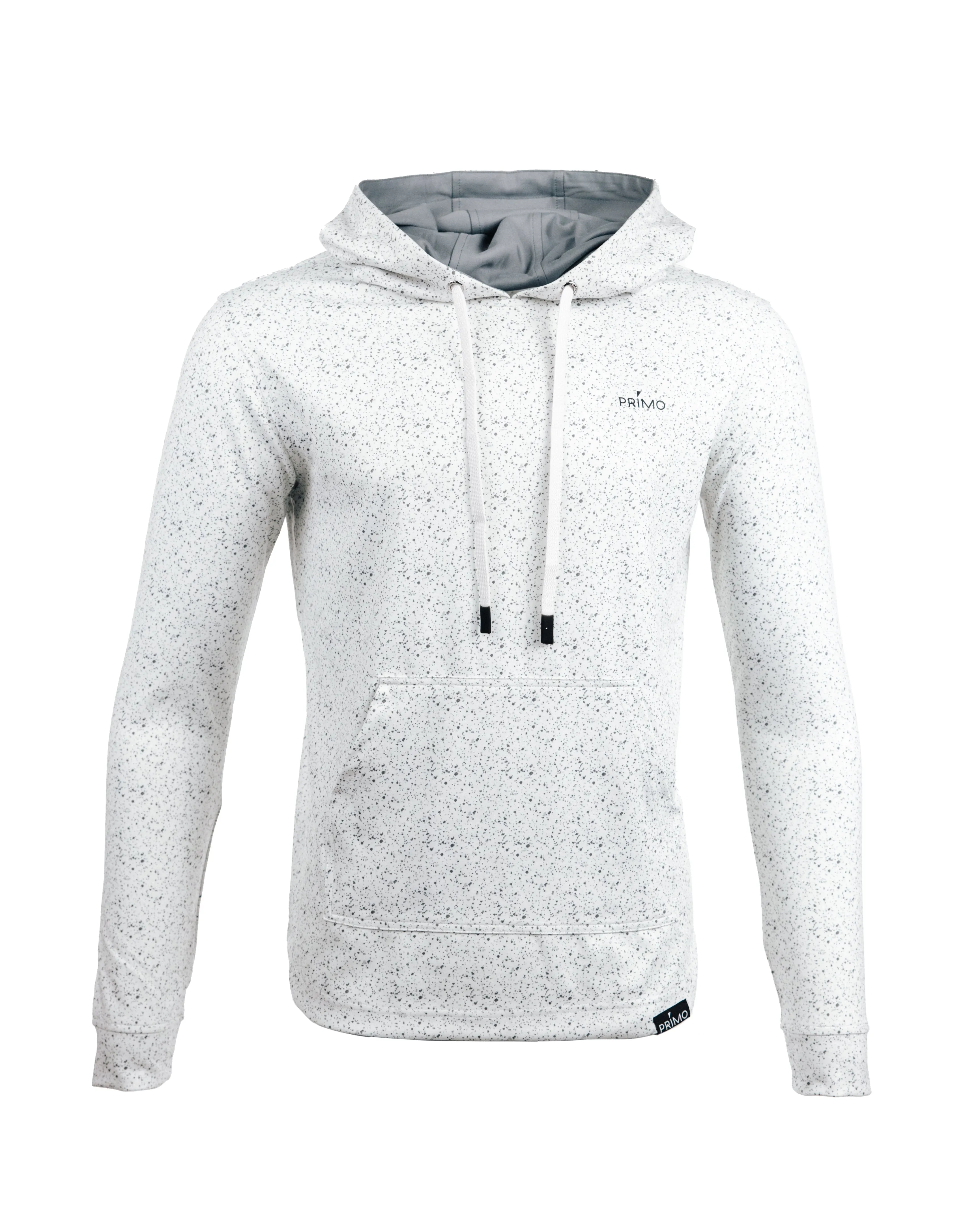 skiing suitable Speckled White Golf Hoodie