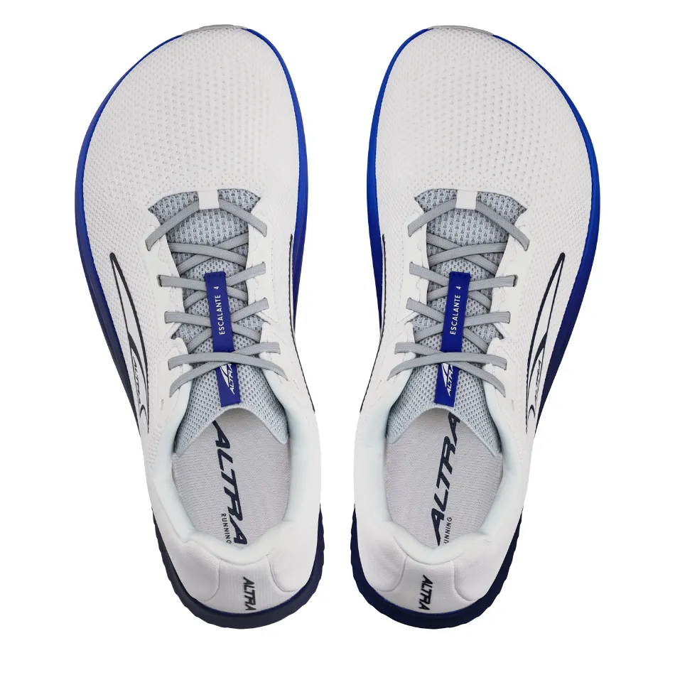 Soft Touch Altra Men's Escalante 4 Running Shoes in White/Blue AW25
