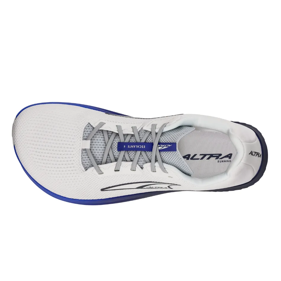 Altra Men's Escalante 4 Running Shoes in White/Blue AW25 Foam Pod Suspension