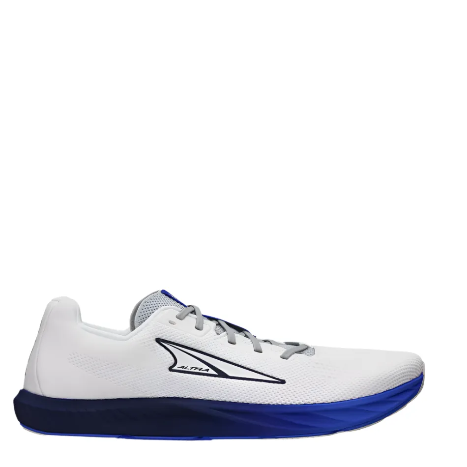 Altra Men's Escalante 4 Running Shoes in White/Blue AW25 Road grip short - distance runner's shoe alternative