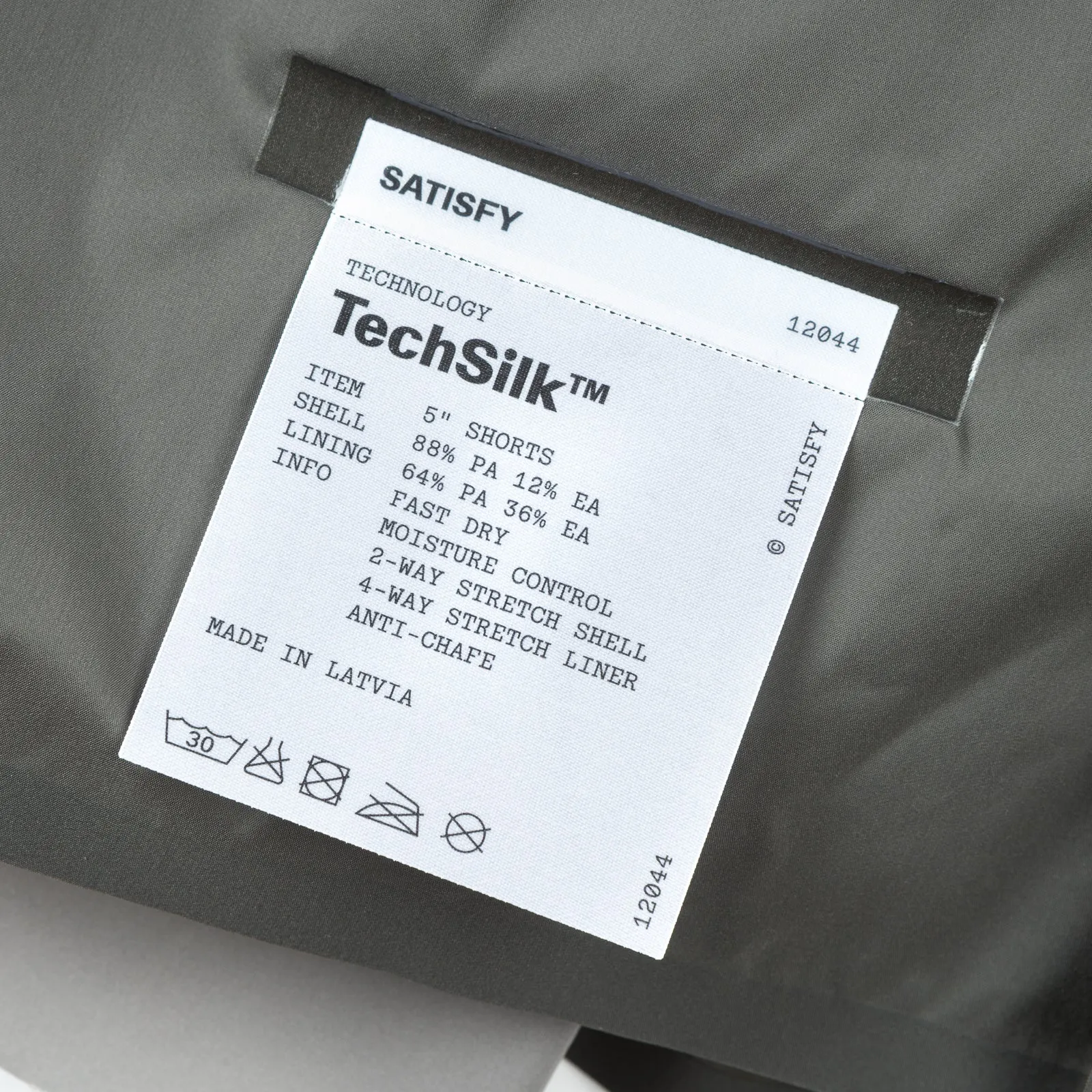 TechSilk 5 Inch Shorts Raven Reinforced Stress Points Light Design