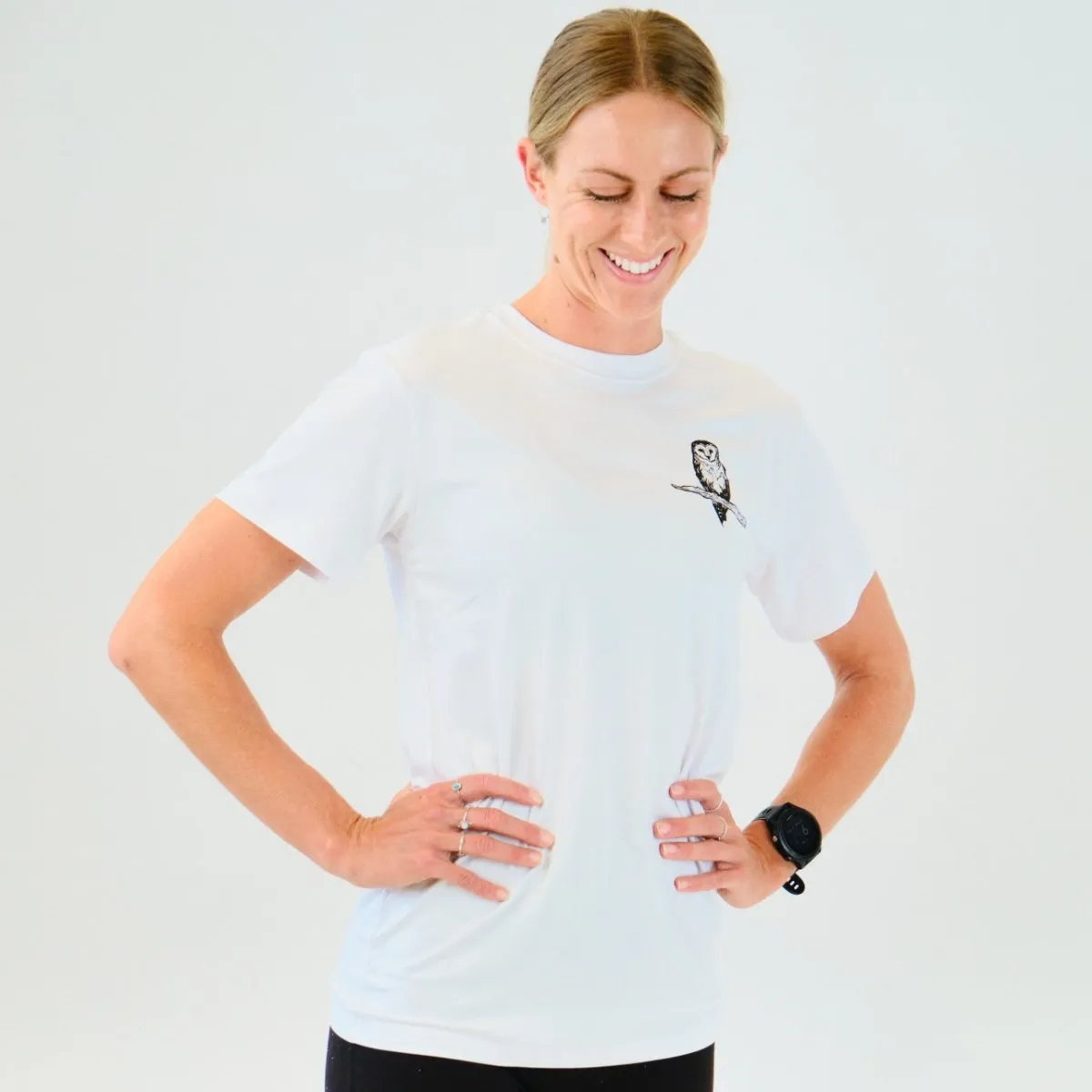 sports performance Tarkine Ultra-Eco Run Tee (Masked Owl White/Thin)