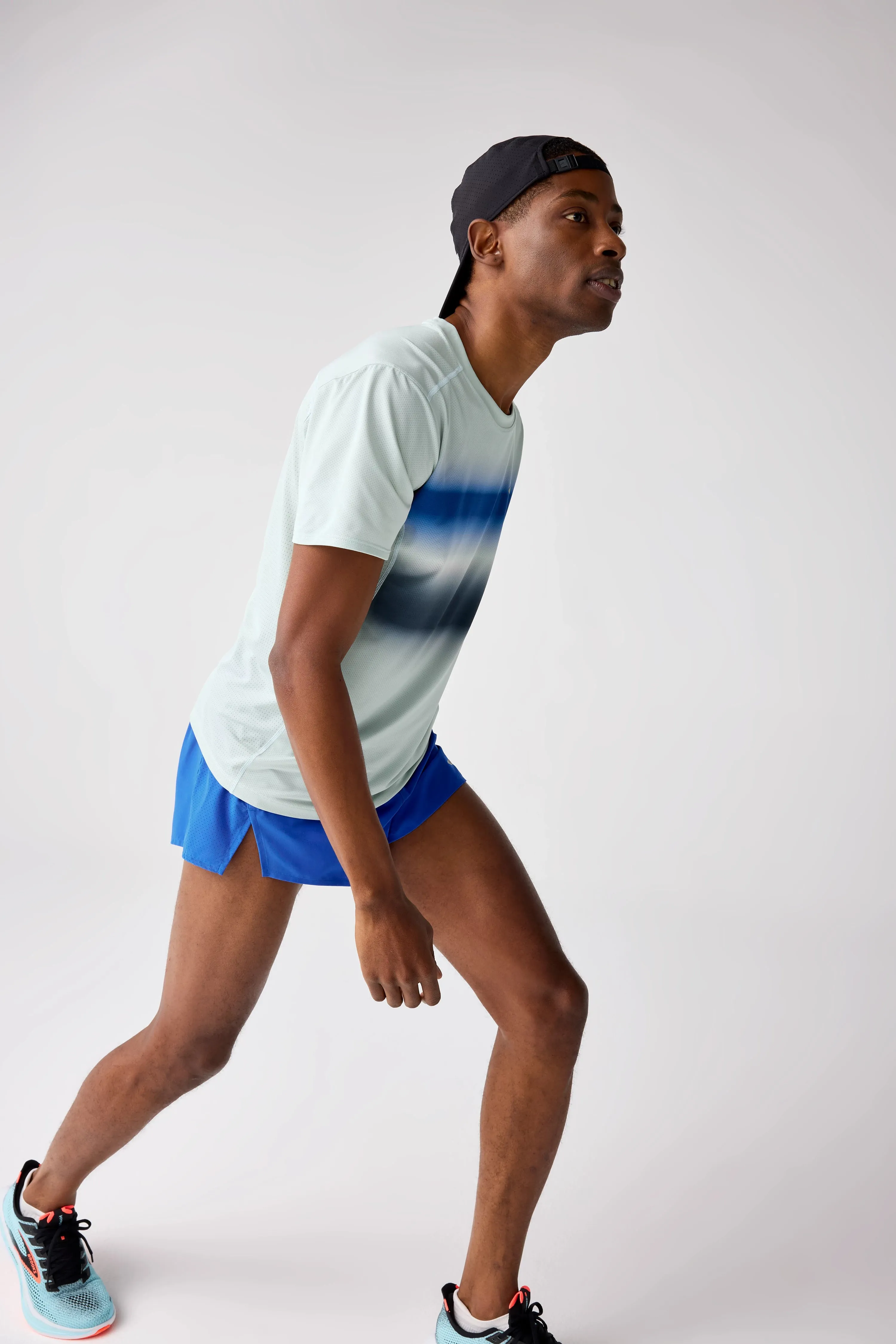 Adaptive Fit Flexible Stitching Brooks | Breakaway 3" Shorts | Men's | Neo Blue