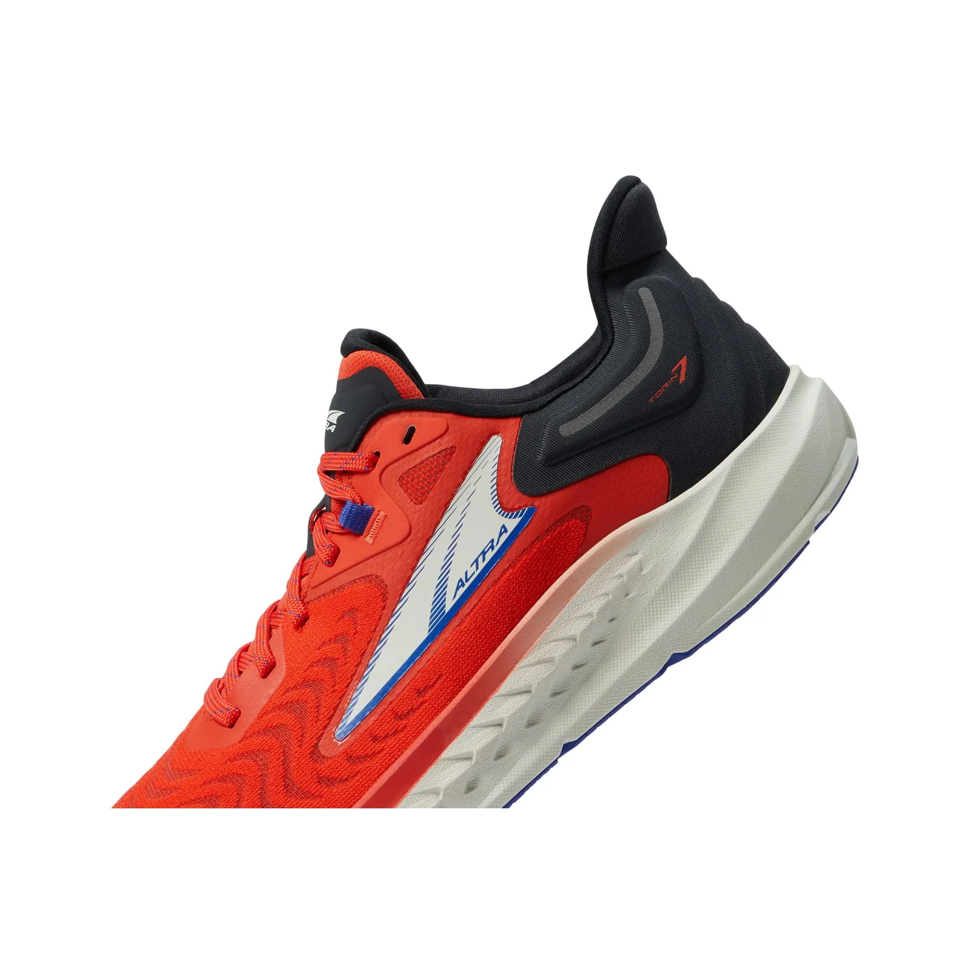 running in dry weather sunny day running Altra Men's Torin 7 (Black/Red)