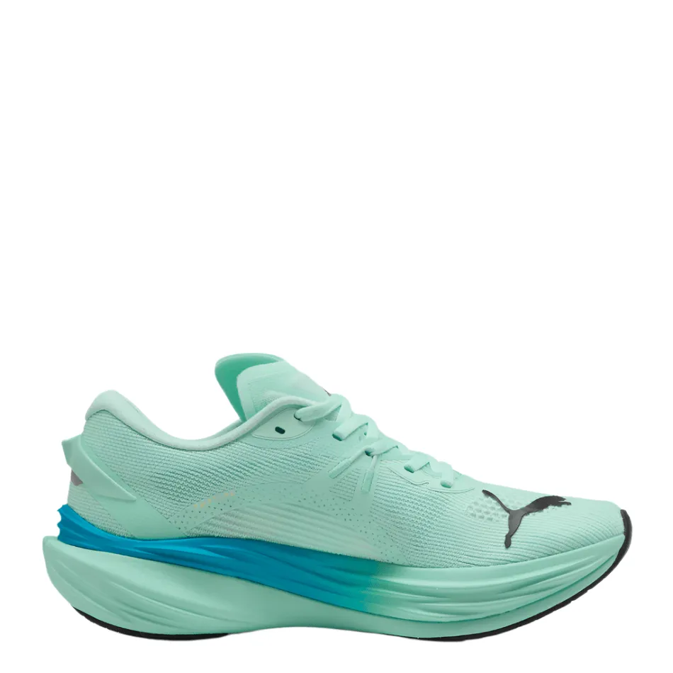PUMA Men's Deviate NITRO 3 Running Shoes in Mint Melt/Speed Blue AW25 road - runner