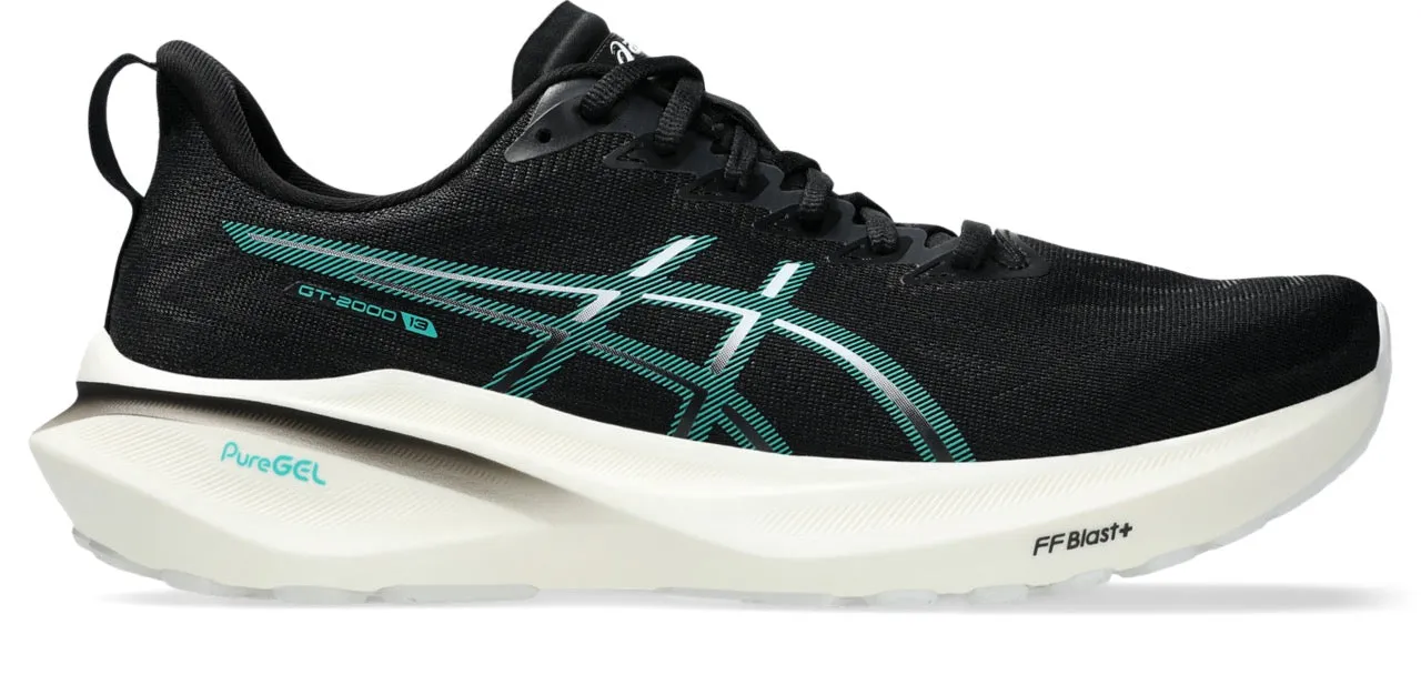 synthetic leather shoe feature Compression Molded Foam Men's GT-2000 13 (004 - Black/Wave Teal)