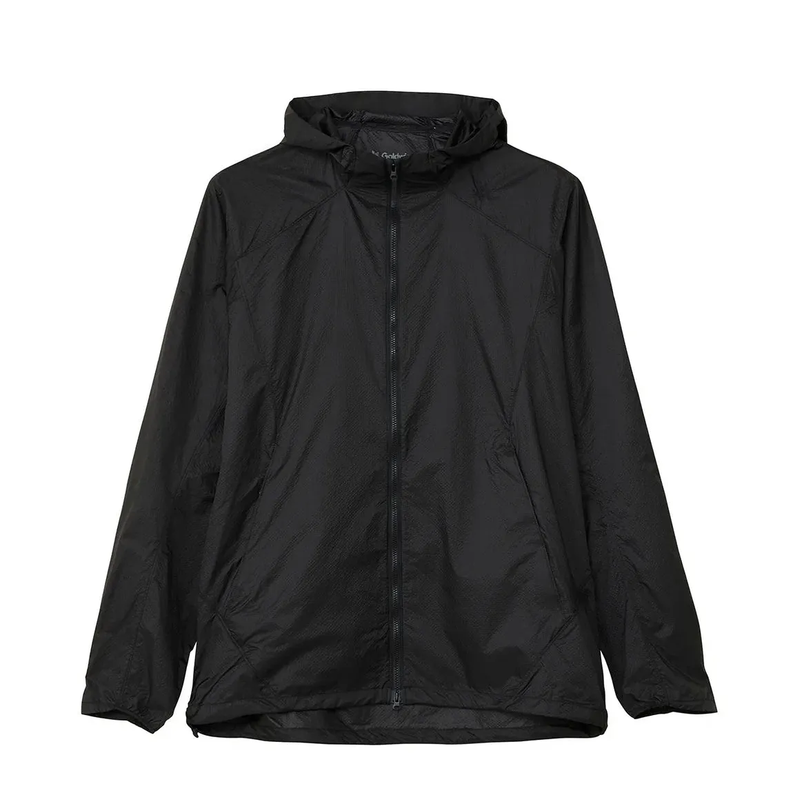 Men's Airly Shell Packable Wind Jacket Black NoiseReduced Closure System