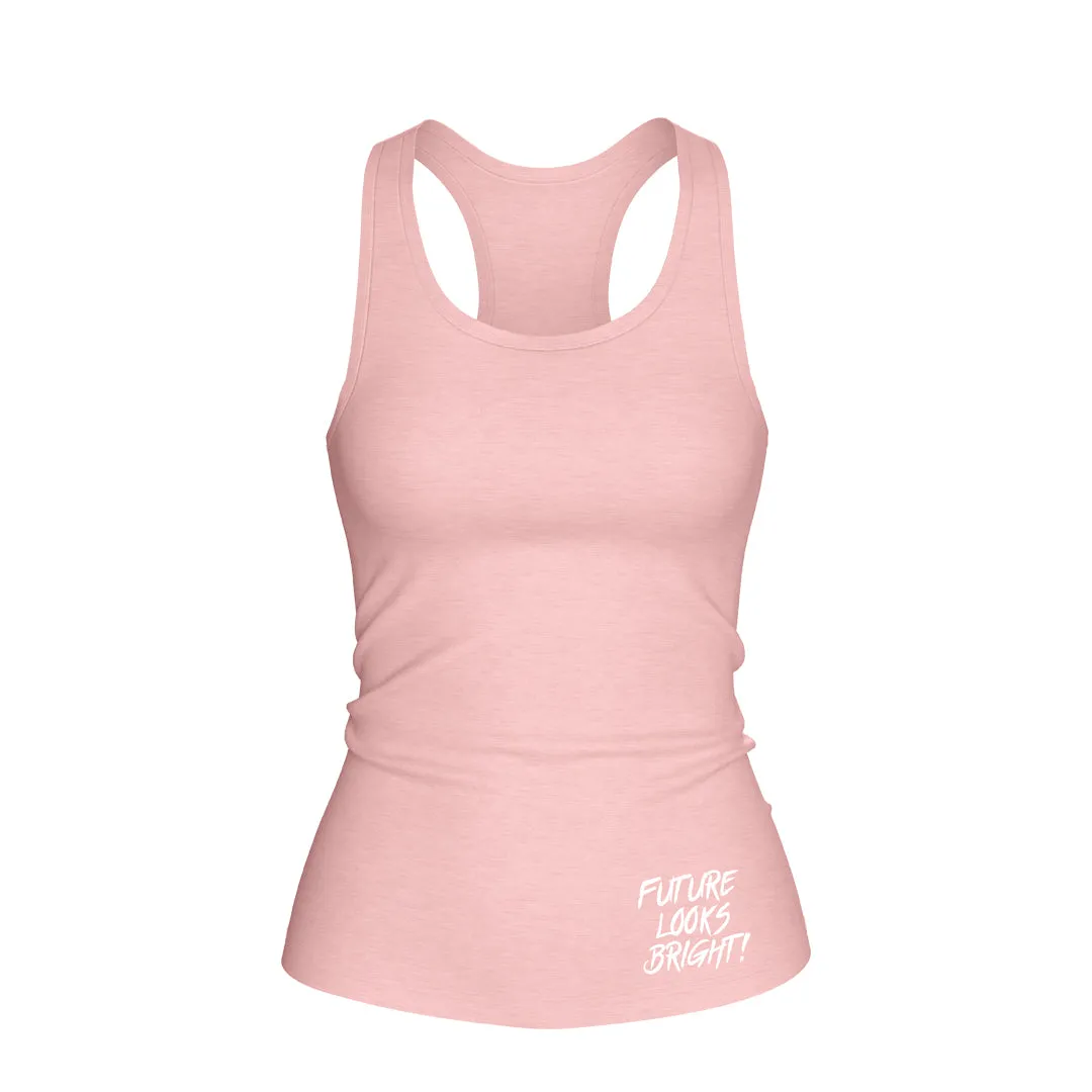 Chic And Comfortable Stylish Layer Look Women's Future Looks Bright Blush Solid Print Performance Midi Tank