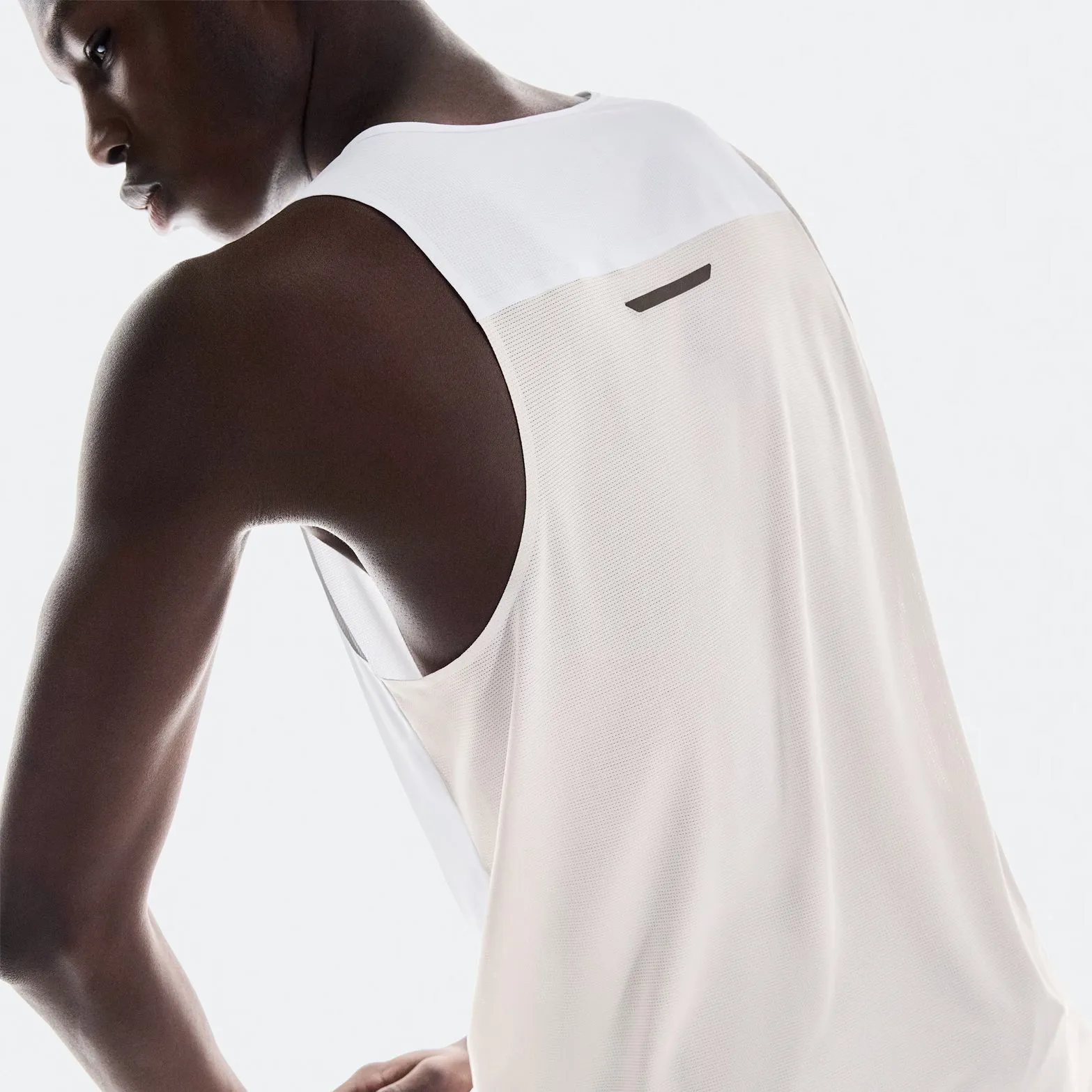 high traffic areas training operation Men's Performance Tank White / Silver