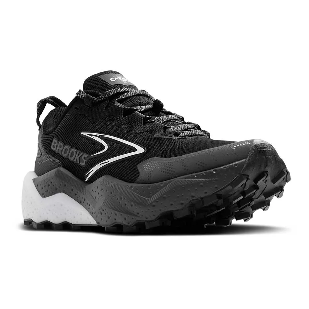 Men's Caldera 8 Running Shoe - Black/Blackened Pearl/White - Regular (D) Sock Like Collar Fit