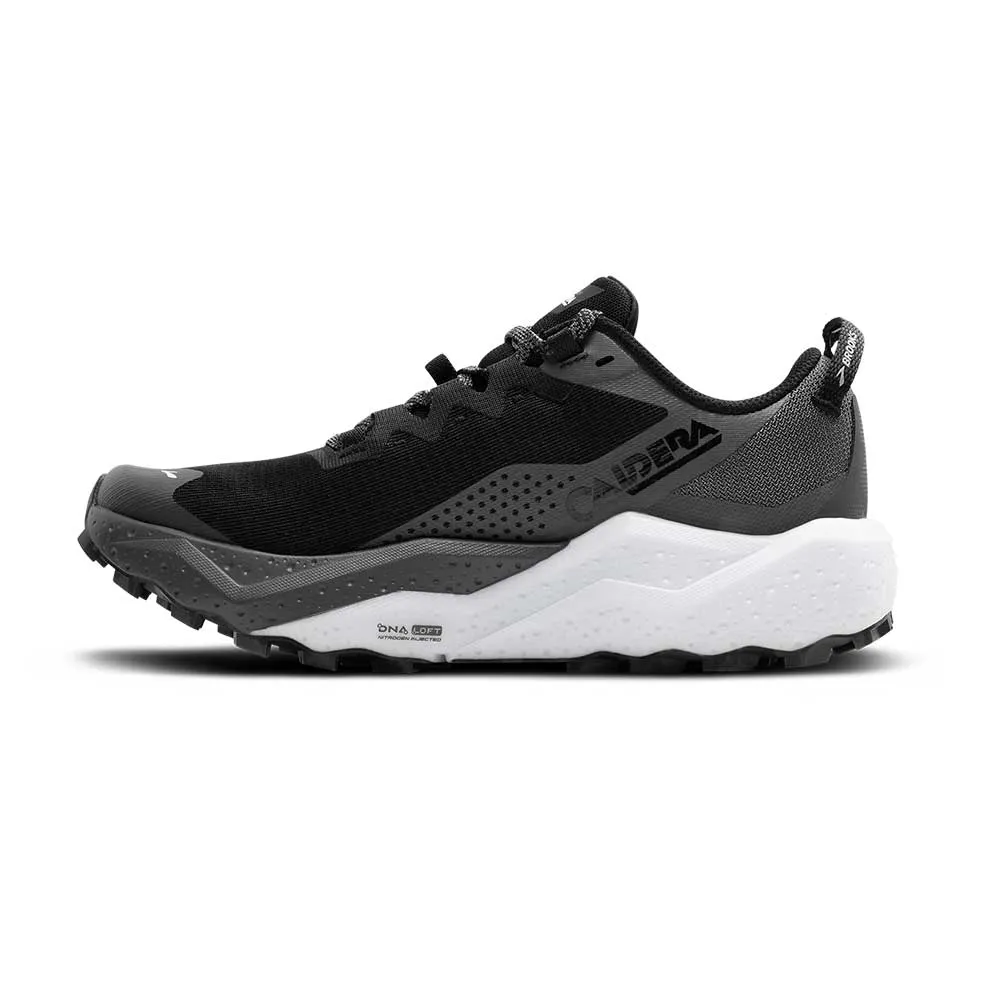 Men's Caldera 8 Running Shoe - Black/Blackened Pearl/White - Regular (D) protective running sneakers