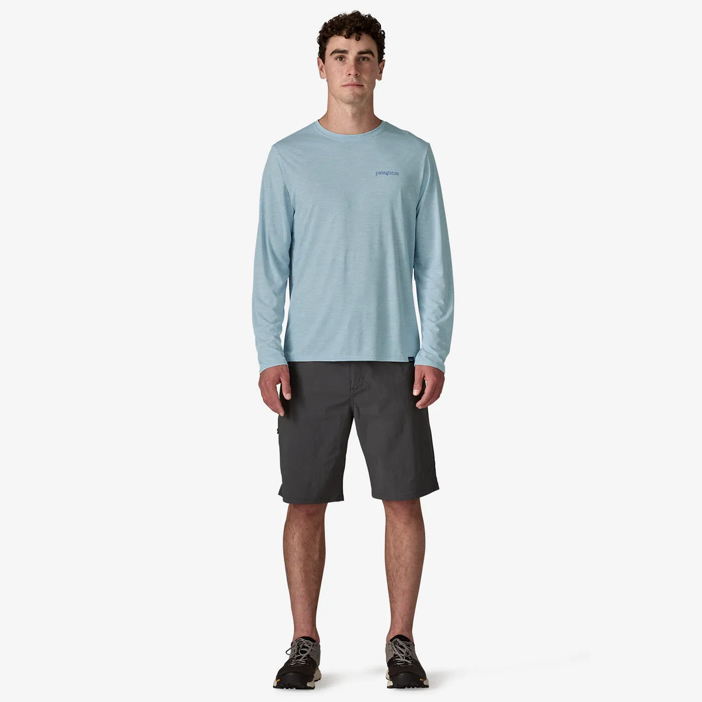 Travel Vibe AntiPilling Finish Men's Long-Sleeved Capilene? Cool Daily Graphic Shirt - Waters