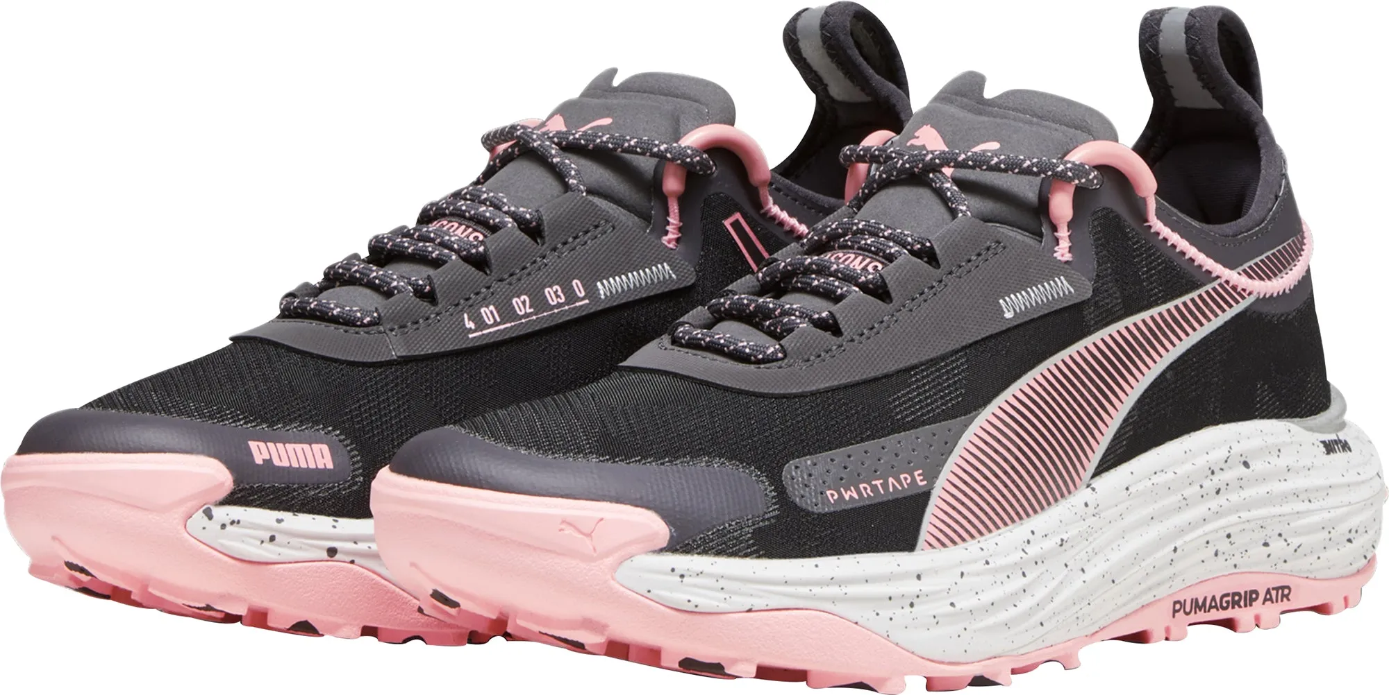 Puncture Resistant Sole Puma Voyage Nitro 3 Womens Trail Running Shoes - Grey