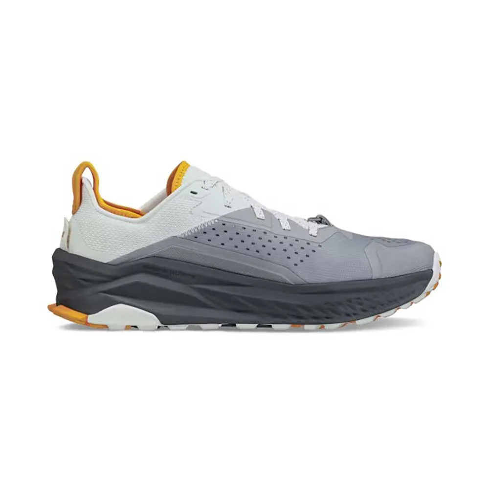 Multi Density Midsole Layers Men's Olympus 6 Trail Running Shoe  - Gray - Regular (D)