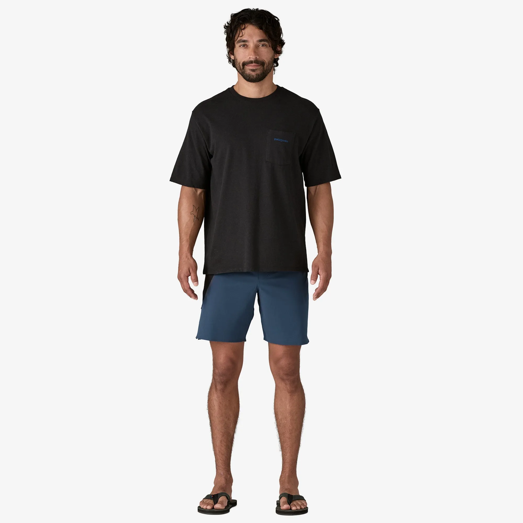 Stain Release Finish Men's Hydrolock Stitched Boardshorts - 18"