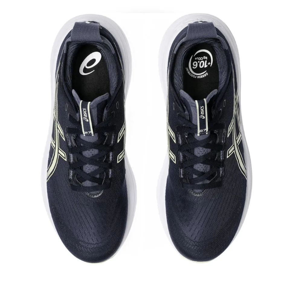 ASICS Men's GEL-NIMBUS 27 Running Shoes in Midnight/Vanilla AW25 step - in comfort