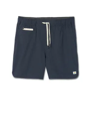 Chill Vibes Fit Vuori | Banks Short 5" | Men's | Navy Linen Texture
