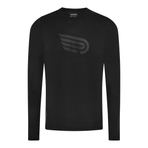 Pressio Perform Long Sleeve Top (Mens) - Black Eco-friendly Relaxed Style