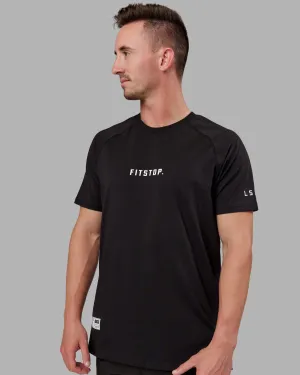 Formal Elegance Fitstop Fast FLXCotton Tee - Black-White