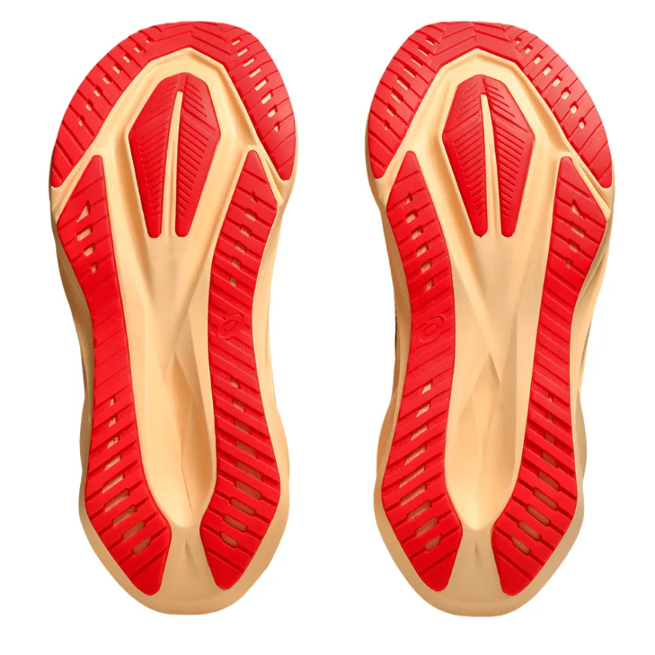 ASICS Men's NOVABLAST 5 Running Shoes in Midnight/Orange Glow AW25 Sock Like Collar Fit