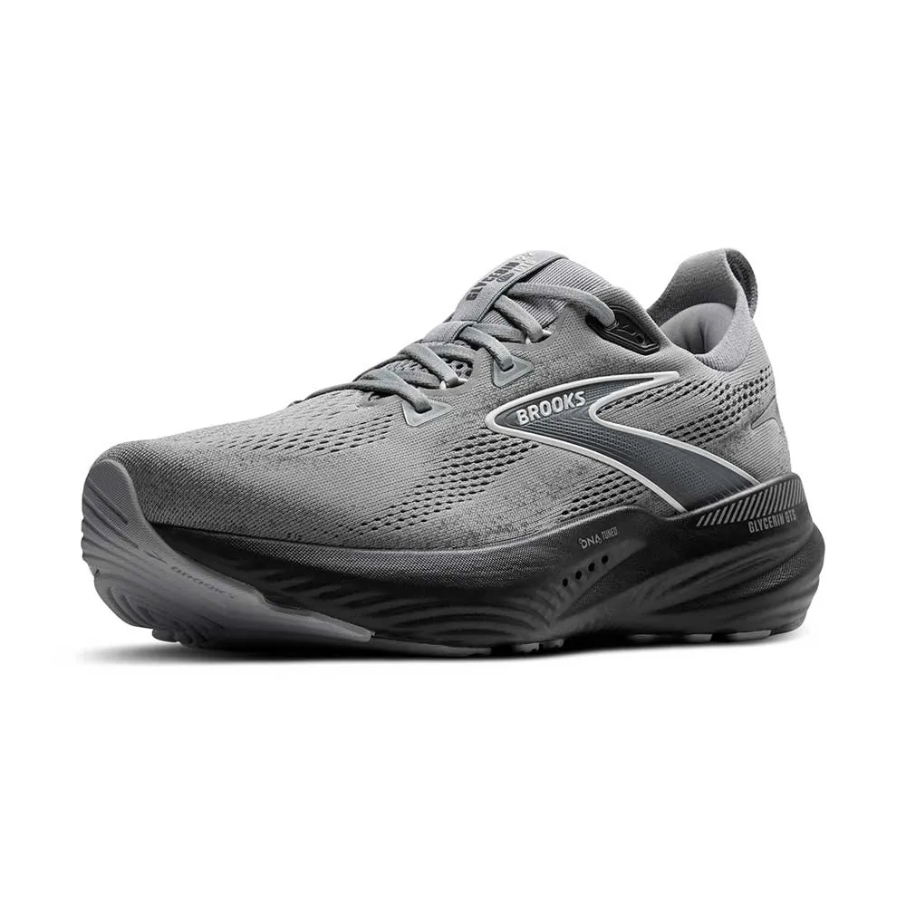 Men's Glycerin GTS 22 Running Shoe - Primer Gray/Ebony/Bluewash - Wide (2E) running in a fun run shoes
