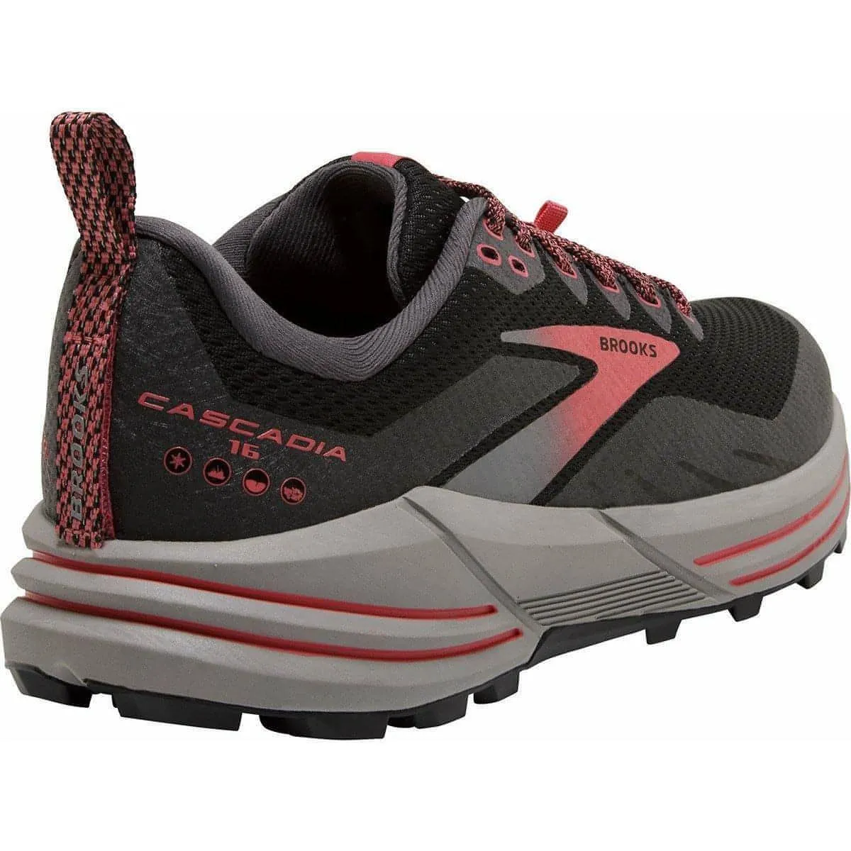 Brooks Cascadia 16 GORE-TEX Womens Trail Running Shoes - Black Quick Dry Lining Moisture Wicking Fabric