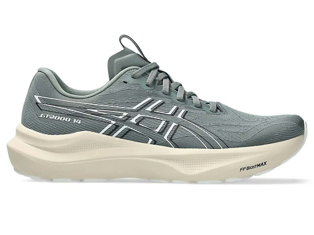 cross - country runner running on flat terrain shoes Men's GT-2000 14 (020 - Monument/White)