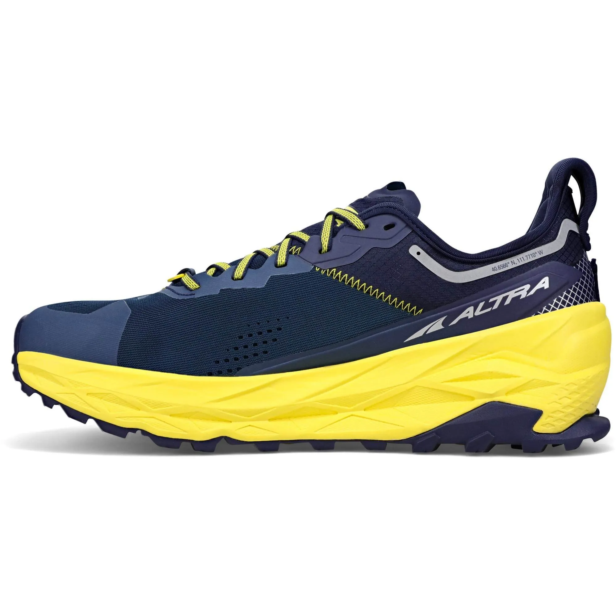 Altra Olympus 5 Mens Trail Running Shoes - Navy tough terrain trail shoes boys trail shoes