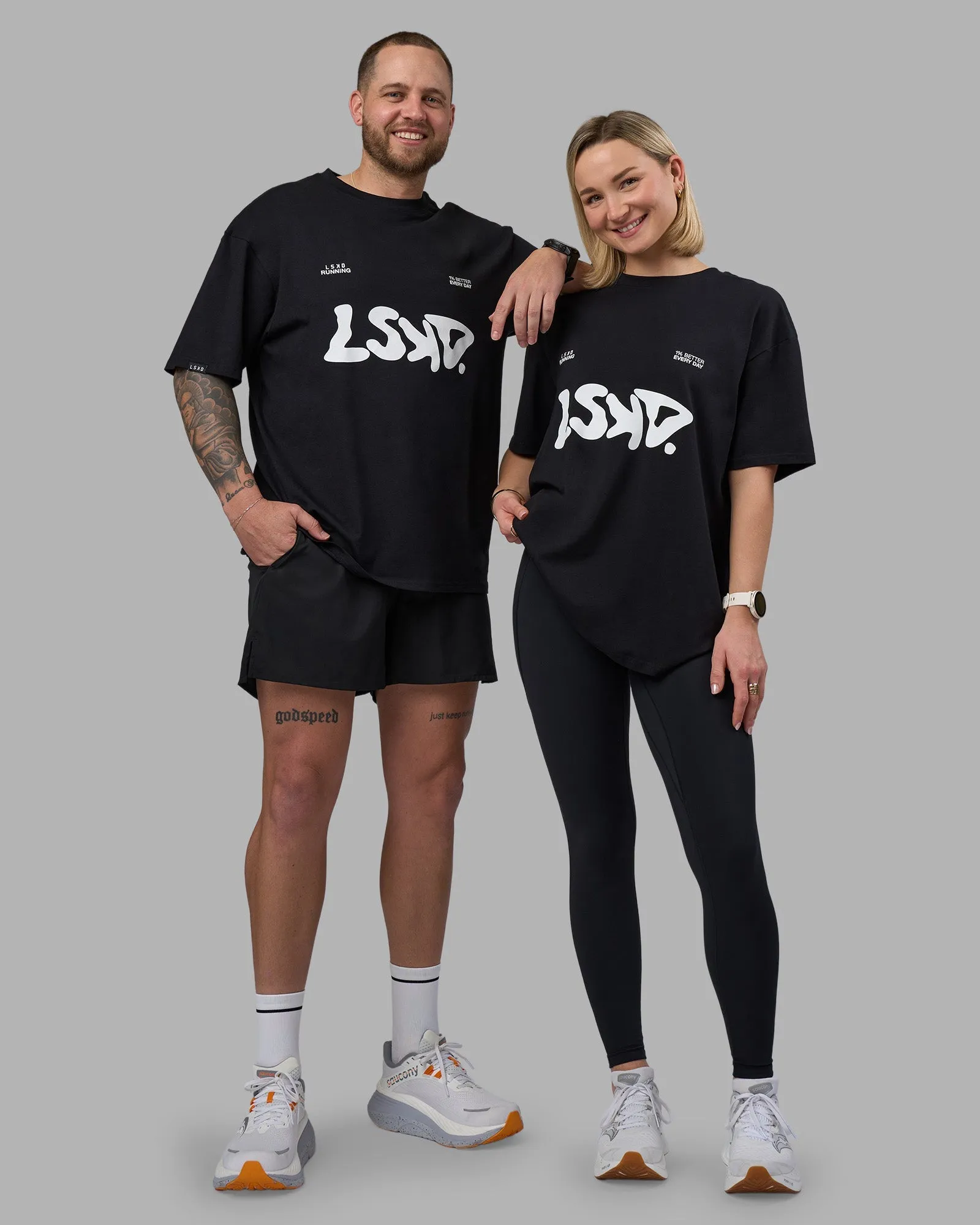 LSKD TRD FLXCotton Tee - Black Sport Flex Fit TemperatureRegulating