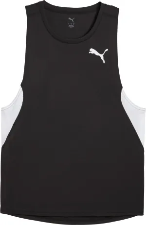 Puma Cross The Line 3 Mens Running Vest - Black wear - resistance test passed