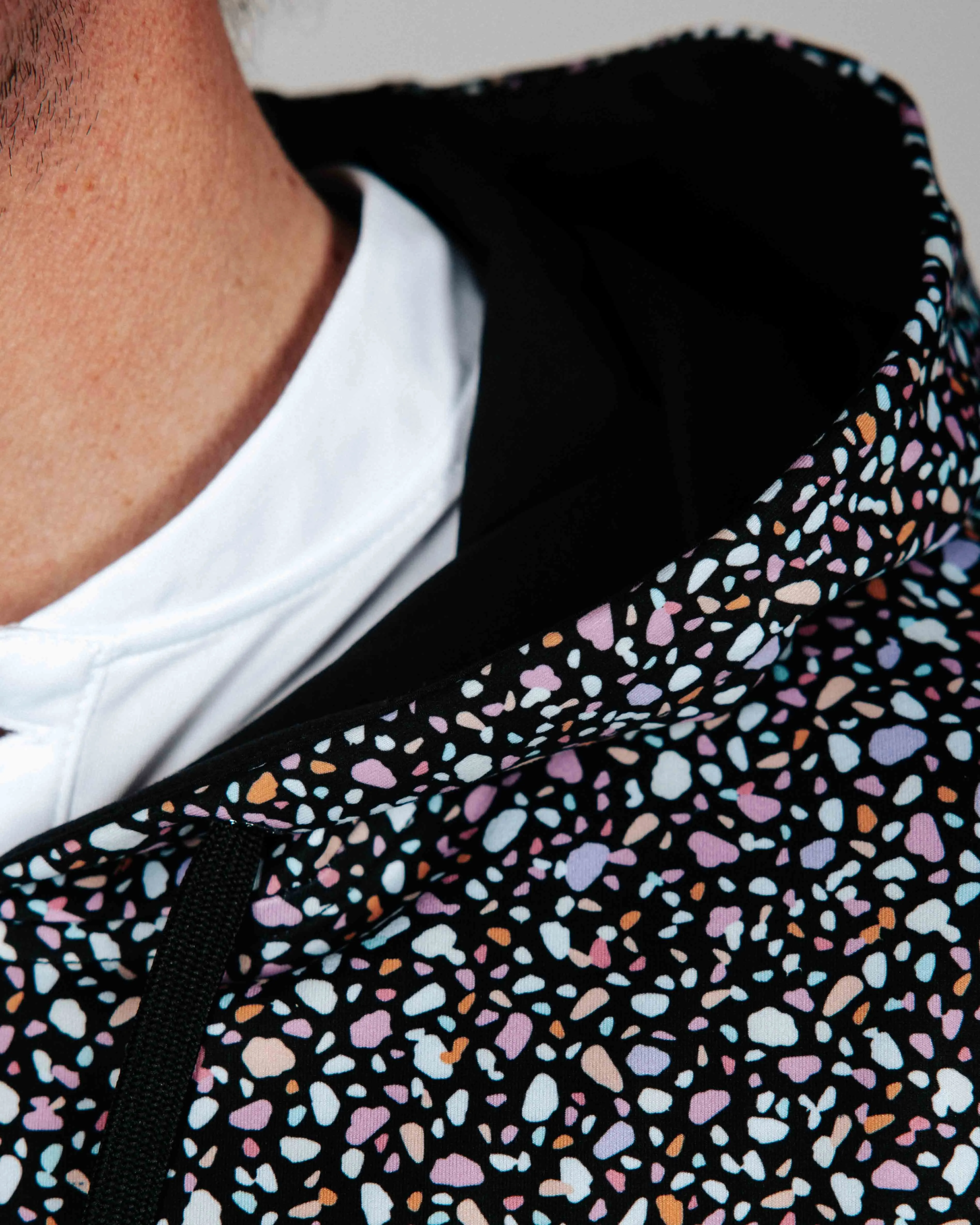 twill Black Stained Glass Golf Hoodie