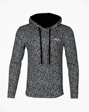 Outdoor Hoodie Black Stained Glass Golf Hoodie